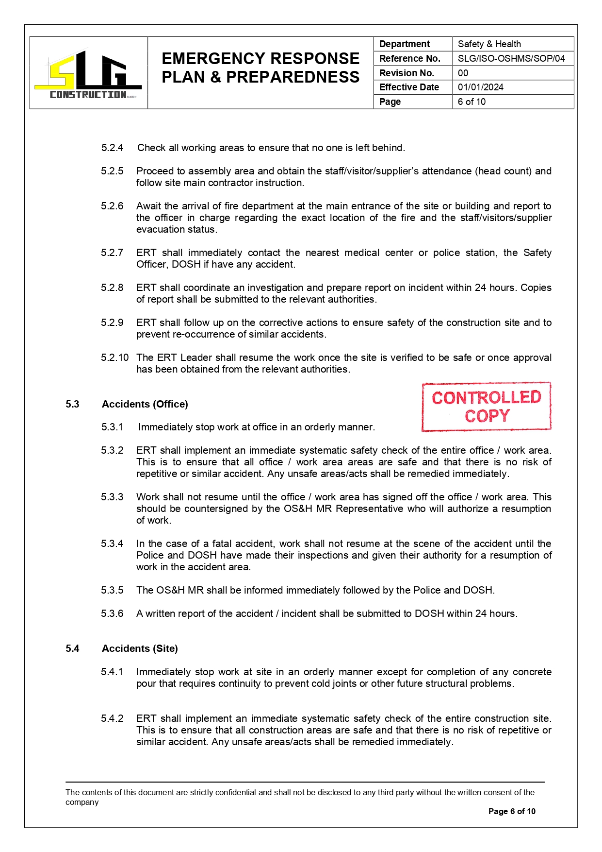 SLG-PRO-SOP Page 6
